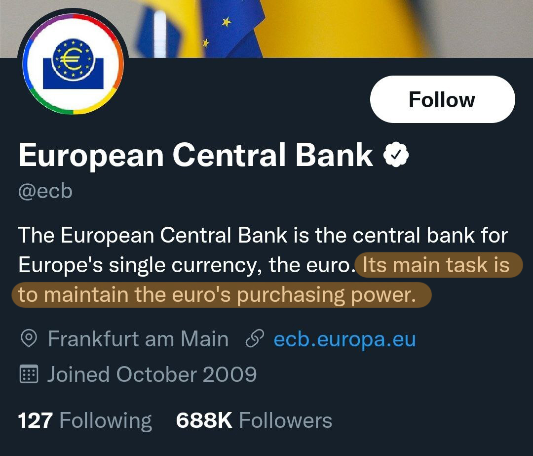 How's this going <a href="/ecb/">European Central Bank</a>?