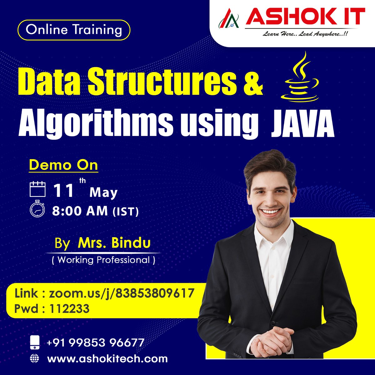 ashokitschool's tweet image. ๐ท Data Structures & Algorithms using Java ๐ท
๐ท Enroll Now : bit.ly/3noOByz
๐ท Free Demo On 11th-May @ 8:00 AM IST
๐ท Visit : ashokitech.com
CALL NOW: +919985396677
#DataStructure&Algorithms #DataStructureandAlgorithmsCourse #DataStructureandAlgorithmsInPython