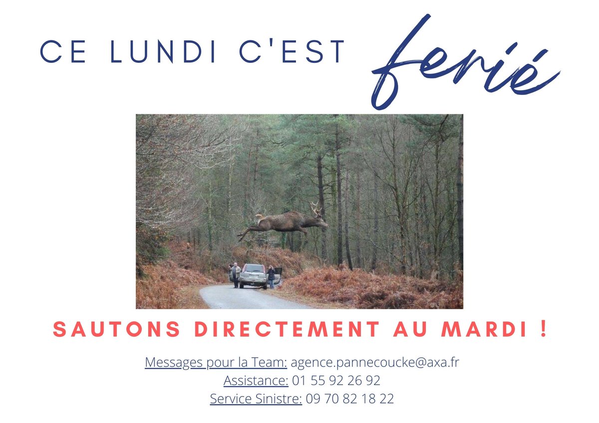 On souhaite bon courage:
- aux jeunes parents
- aux lève-tôt
- aux travailleurs ...

Et à tous ceux qui auraient oublié qu'aujourd'hui, c'est Férié !