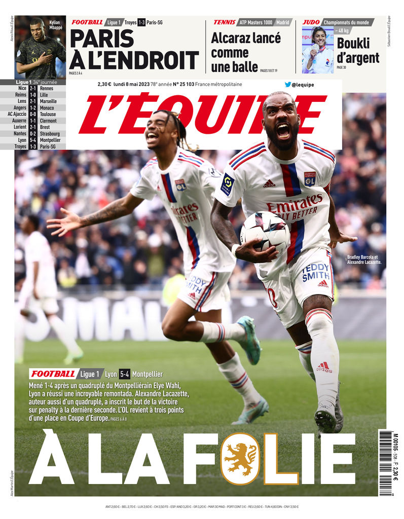 UnesDuJour's tweet photo. Les Unes de ce lundi 8 mai  📰 https://t.co/y2JWSi3pXi