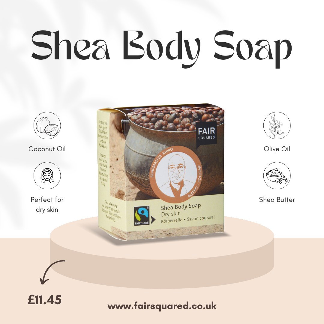 The body soap shea is a real all-rounder and is perfect for dry skin. This relative superfatting soap contains fairly traded shea butter which is highly moisturising and ideal for dry skin. This soap cleanses dry skin gently and is highly moisturising.