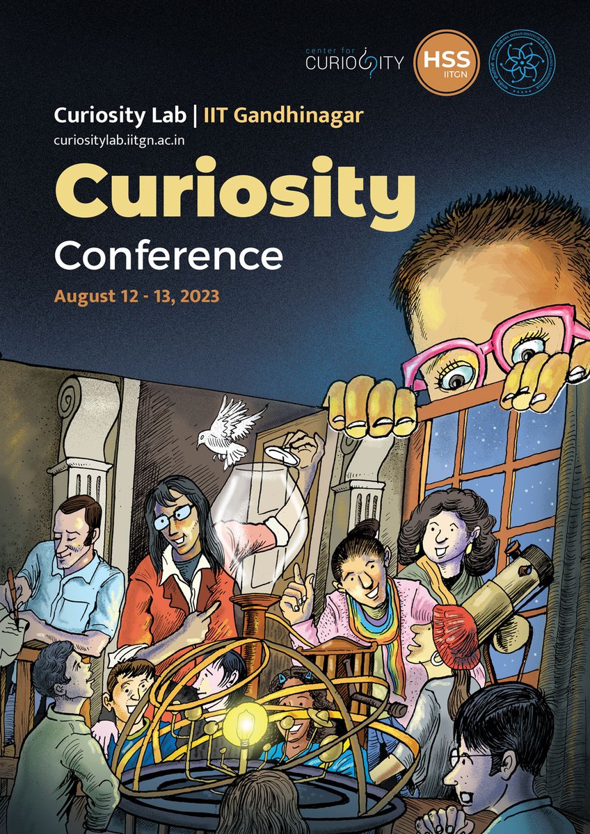 iitgn's tweet image. The Curiosity Lab @iitgn is hosting a #CuriosityConference on Aug 12-13. It will bring together researchers, educators, teachers, and industry professionals to facilitate conversations exploring the role of curiosity in research and practice.