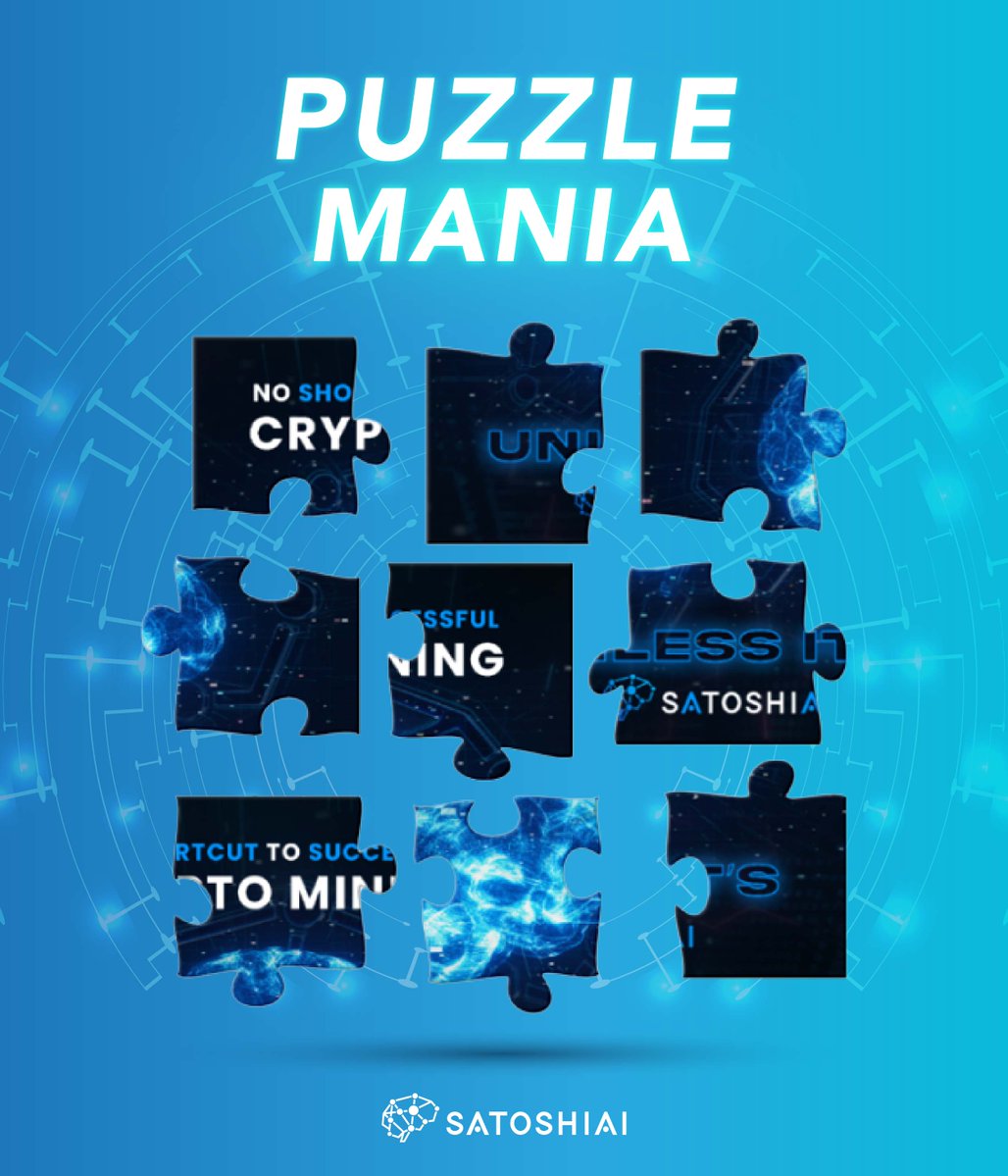 satoshi_ai_'s tweet photo. Stand a chance to win SF and USDT by solving the puzzle! 🧩

📅8 - 15 May 2023

1. Follow, like, retweet & tag 3 friends.🤼

2. Figure out the image from the puzzle and search from the old tweets!

3. Post that complete poster under this tweet & hashtag #SatoshiAI #SAIpuzzle to win! #️⃣