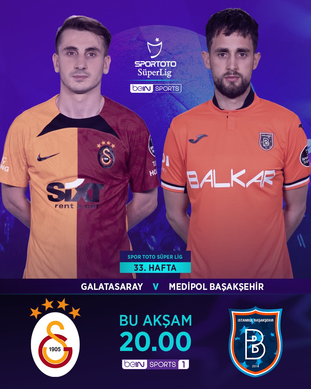 beIN SPORTS Türkiye - 🌟 #SporTotoSüperLig'de dev derbi günü!  #OlmazsanOlmaz 🦅 Beşiktaş x Galatasaray 🦁, #BJKvGS 📺 #beINSPORTS 1 🕖  19.00 🏟️ Vodafone Park