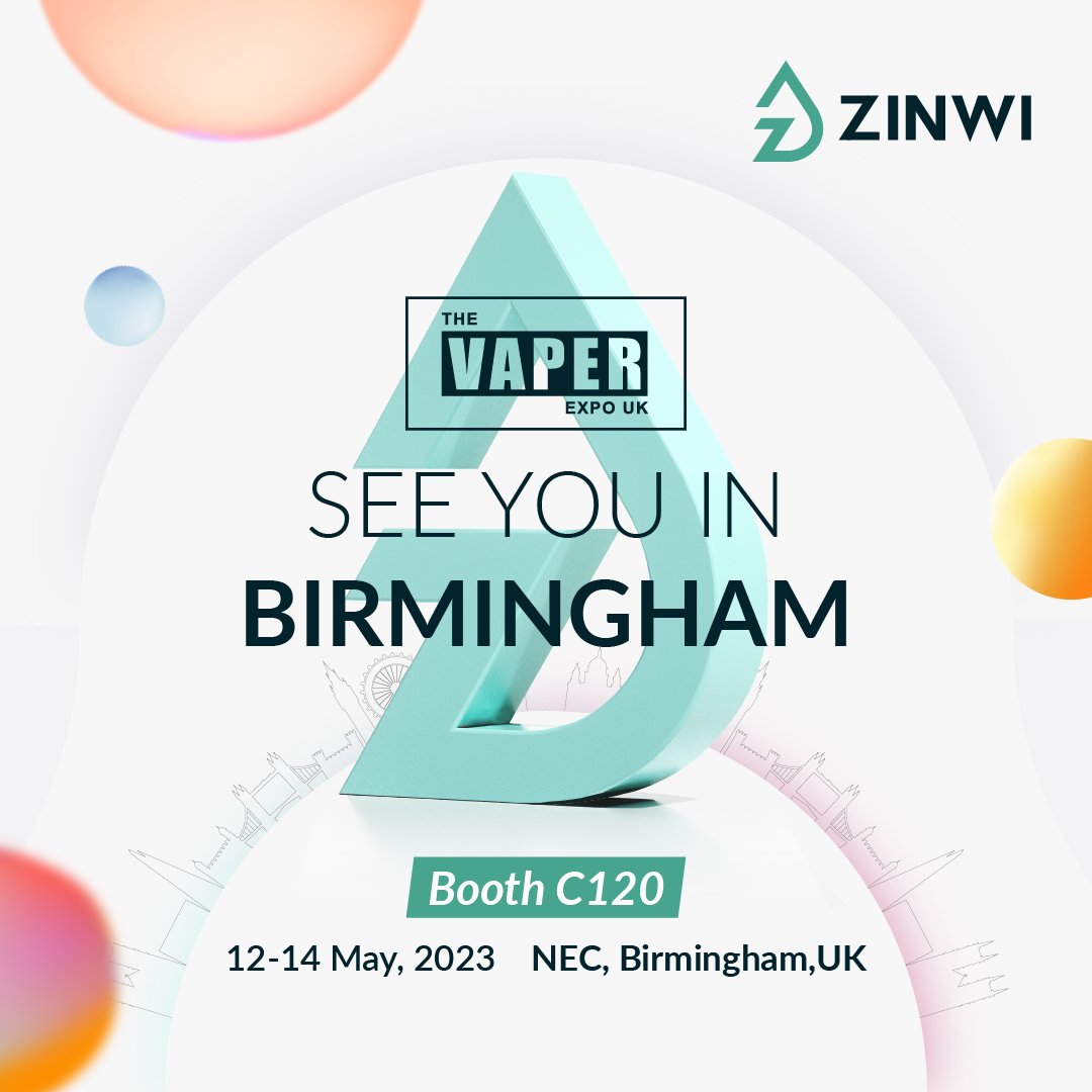 #zinwi will bring the best flavor for you to try! Looking forward to meeting you at NEC Birmingham!🥰
Wheel of Fortune event &  Make personalized e-juice event will be arranged at Vaper Expo UK, You will have a great day with Zinwi!😍
#vapeadvocacy #vaperexpouk #vaperexpouk2023