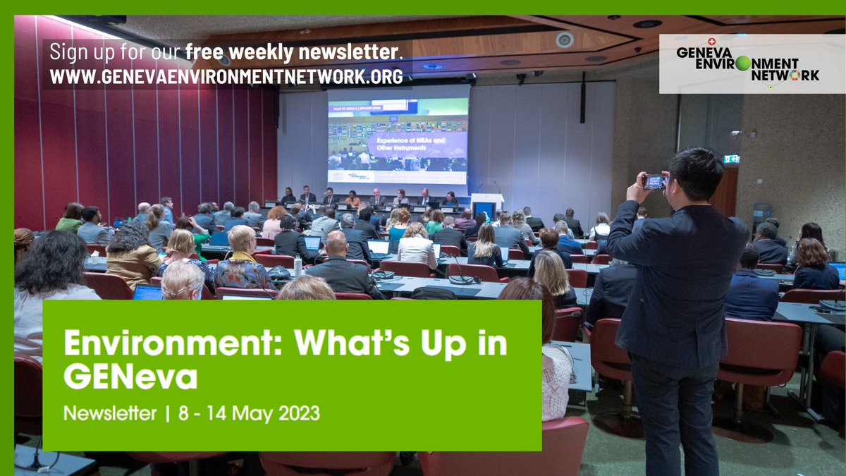 #Environment: What's Up in #GENeva from 8 - 14 May?  

✅ #BRSCOPs2023
✅ #PlasticsTreaty
✅ Understanding #CircularEconomy
✅ #Finance for #NbS
✅ @UN #CEFACT & Trade Forum
✅ #Switzerland🇨🇭 #OvershootDay
✅ & more

Check events #jobs & suggestions ▶️ tiny.cc/GEN8-14May23
