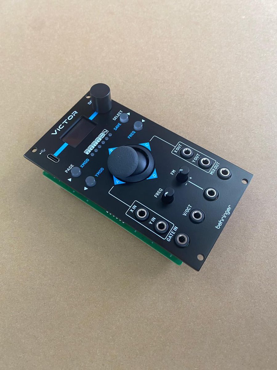 Behringer's tweet photo. We’re now ready for production of our VICTOR Eurorack synth based on amazing PRO-VS Vector synthesis.
We believe we could make it for US$ 129. What are your thoughts?
#WeHearYou #behringer #MusicTribe #synthesizer #synthesizers #Eurorack #Analog #PROVS https://t.co/WpP4hk3j9Q