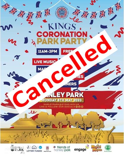 Due to the weather we have had to unfortunately cancel our Coronation event in the park.