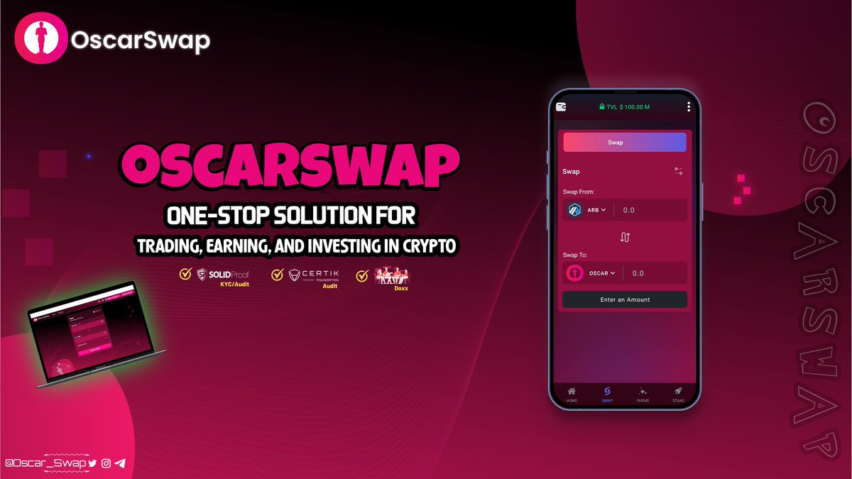 OscarSwap.Com ⚡️ Multichain Automated Liq & Farms tweet media
