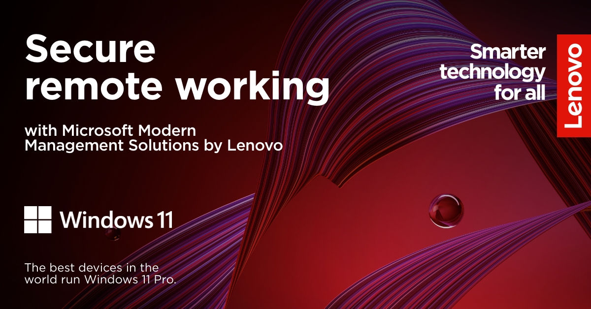 Unlock better #collaboration, #security, and business agility with #Microsoft #ModernManagement Solutions by #Lenovo.We’ll help you find the best mixture of professional services and technologies that keep your employees connected and secure. 
Learn more: lnv.gy/3LGHnOv