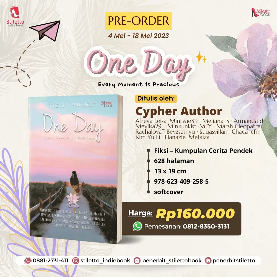 Stiletto_Book's tweet photo. Buku kumpulan cerita karya penulis Cypher Author. 
Mereka merupakan penggemar BTS atau kita sebut ARMY 🔥
Yuk, yang ngaku fans BTS bisa baca buku ini sebagai bentuk dukungan sesama ARMY💜 https://t.co/YkFUMx65Pk