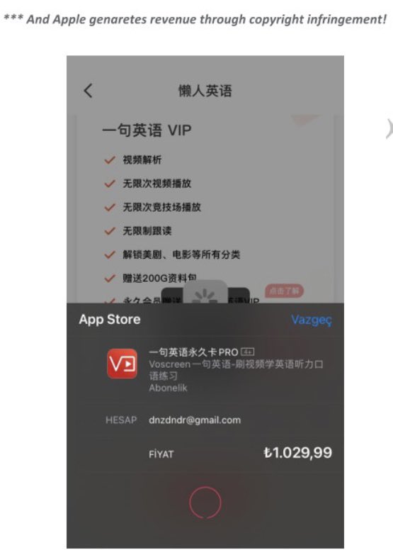 farkindalog's tweet image. Soru 1:  Apple ne yaptı da Voscreen Apple'a savaş açtı?

Soru 2: Apple ne yapmadı da Voscreen Apple'a savaş açtı?

Cevap özeti: 

- Apple'ın çalıntı ürün sattığı ortaya çıktı. 
- Apple, bilgilendirildi
- Apple, aksiyon almadı
- Voscreen de haklı olarak Apple'a savaş açtı

👇