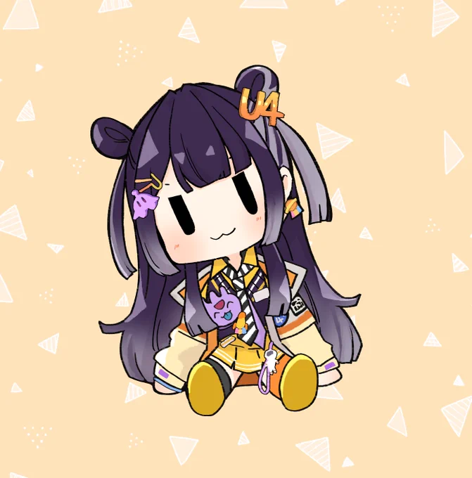 #Yotsuh_Art ぬいぐるみっぽいシリーズ 四葉ちゃん
