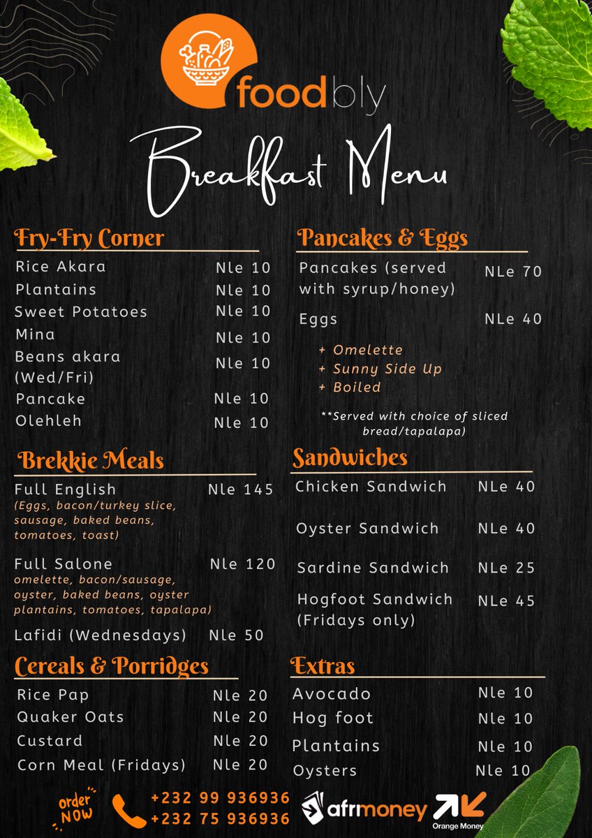 foodbly's tweet photo. Breakfast is served! π
#Foodbly #Breakfast #SaloneTwitter https://t.co/QUn6Ic4Pi6