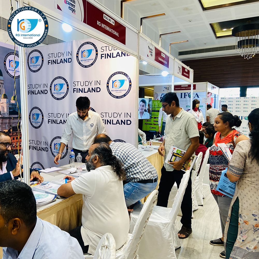 'Endless possibilities at Education Career Expo! Exciting opportunities presented by RG International. 
#RGInternational #EndlessPossibilities #CareerExpo #InspiringMinds #NewPathways #EducationIsKey #SkillsForSuccess #ExploreYourOptions #NewCareers #Inspiring #ExploreOptions