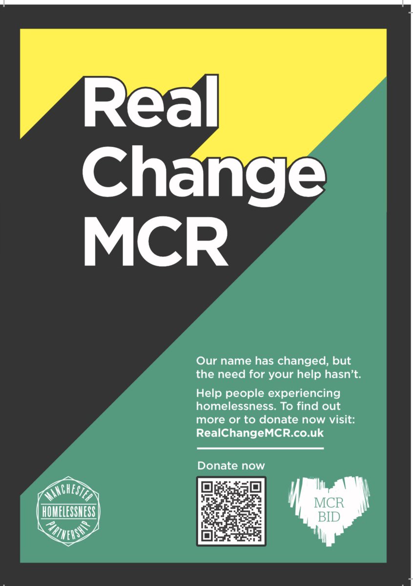Thank you to everyone who donates / supports @RealChangeMANC your donations help people sleeping on the streets of #Manchester tackle the reasons that made them homeless & make lasting positive change. 

#EndHomelessnessMCR