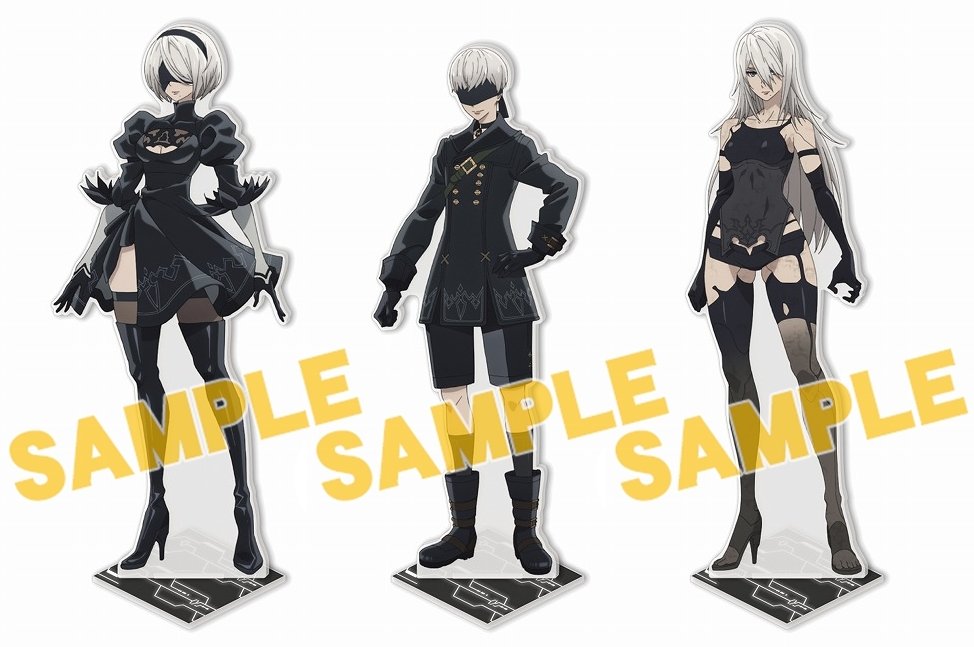 Aitai☆Kuji NieR Reincarnation Square Enix Cafe Goods Acrylic Stand Dimis  Presale