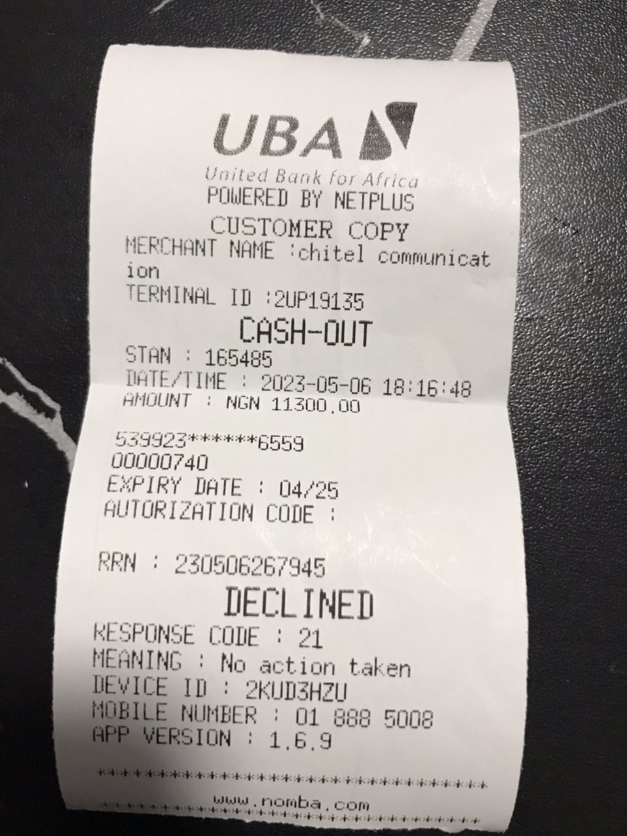 barakromen's tweet photo. @FirstBankngr can you please reverse my money, I was debited on a declined transaction on Saturday. https://t.co/dTepr8nUbf