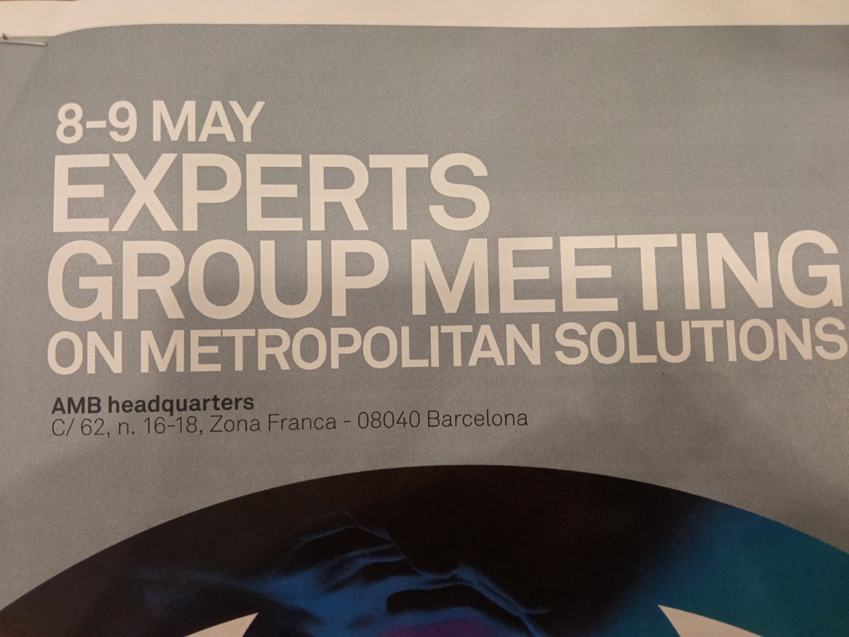 Mariona Tomàs (@mariona_tomas) on Twitter photo Glad to participate in the Experts Group Meeting on metropolitan solutions organized by <a href="/UNHABITAT/">UN-Habitat</a> and @Cooperacio_InterAMB Glad to participate in the Experts Group Meeting on metropolitan solutions organized by <a href="/UNHABITAT/">UN-Habitat</a> and @Cooperacio_InterAMB