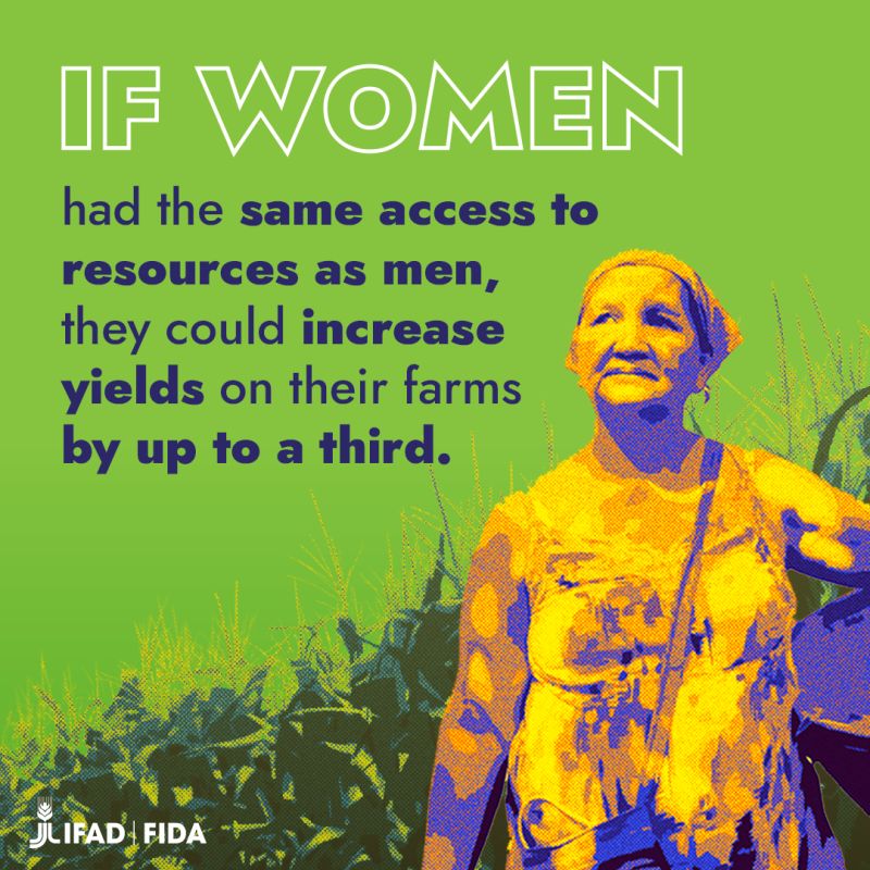 Investing in rural women is not only the right thing to do, but it's also a smart investment in reducing world hunger. #investinruralwomen @IFAD