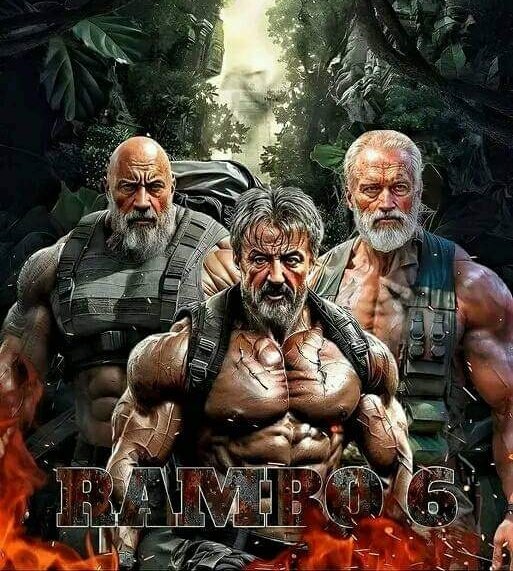 haditorkmalek62's tweet photo. اگه توهم با فیلم های رامبو خاطره داری ومنتظری رامبو ۶ اکران بشه سلام👋
Rambo Movie 🔥 🎬 (2024) Sylvester Stallone & The Rock and Arnold Schwarzenegger
#rambo6
#sylvesterstallone #arnoldschwarzenegger
#rock https://t.co/dHI9T8Vm52