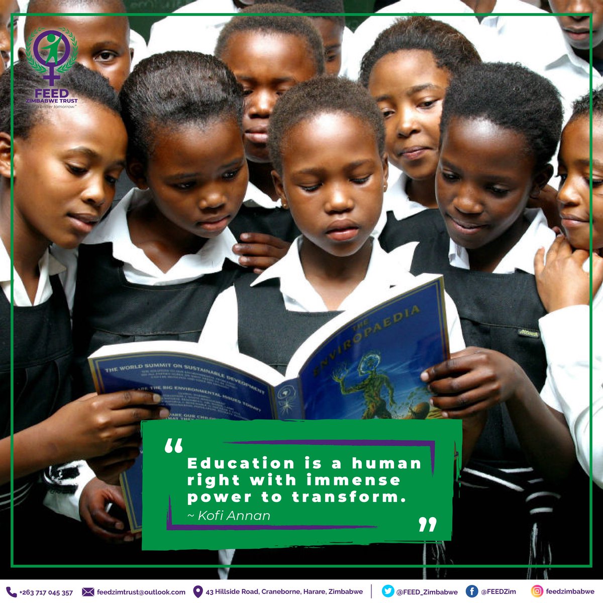 It's back to school and we look forward to an opportunity to be Empowered. Unfortunately some students may not be able to go back to school because of one reason or the other .Education is not an option, it's a must have.All children must be in school, against all odds!