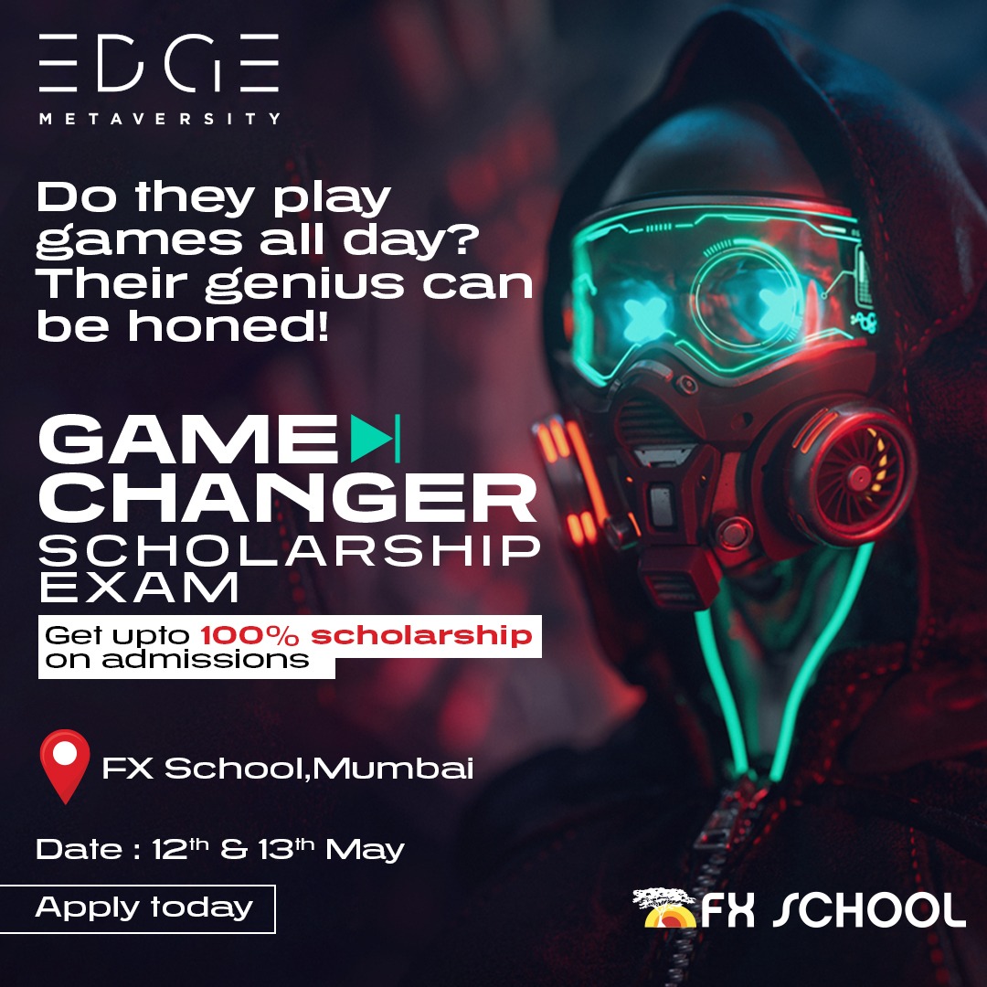 EdgeMetaversity's tweet image. Interested in pursuing a career in the exciting and dynamic AVGC industry?
Apply for our Game Changer Scholarship Exam and potentially earn up to 100%  scholarship on admissions. 
Exam dates are out 🗓️: 12th and 13th  May, 2023 
#edgemetaversity #courses #AVGC #gaming