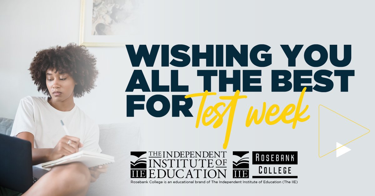 RosebankRC's tweet image. Happy new week!
You got this 💯
#TestWeek #LoveIIERosebankCollege