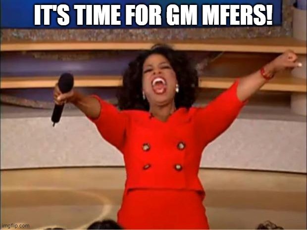 Gm mfers! 👊🏼
Have a great week! 🔥