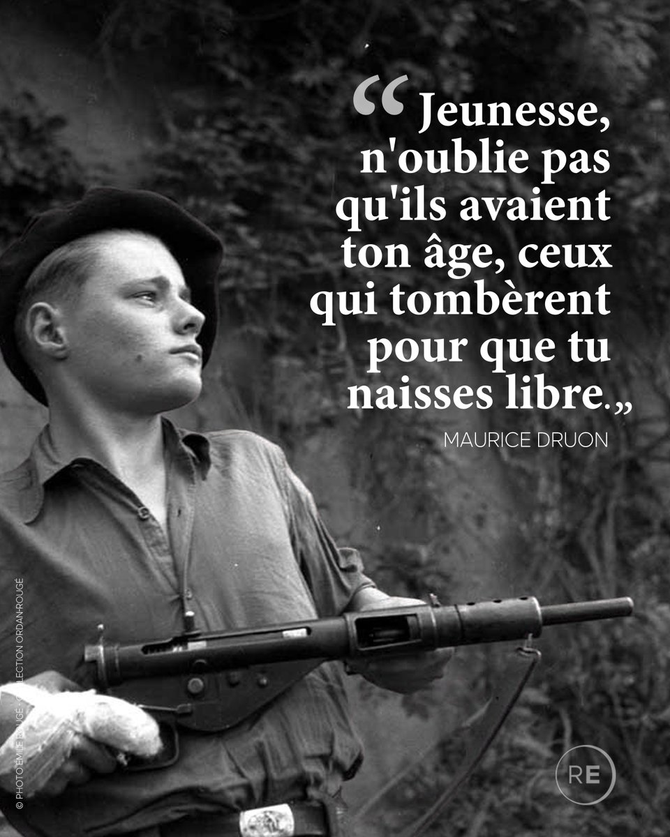 « Et n'oublie pas que la liberté ne mourra jamais tant qu'il y aura des hommes et des femmes capables de mourir pour elle. » 
 
En ce 8 mai, nous nous inclinons en mémoire de ceux qui donnèrent leur vie pour libérer notre pays. 

Honneur aux héros morts pour la France. 🇫🇷