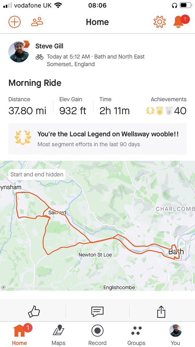This morning’s #59events 🚲: a breathtaking sunrise. Event 27. 31x 59km to go, the last event being a 322km 🚲. Raising 💵 for <a href="/MPSSocietyUK/">MPS Society UK, here for those with rare diseases</a> and #YoungLivesvsCancer.  #charity #cycling #mps #4thechildren #fabrydisease #kindnessmakesadifference #thanksforyoursupport 🙏
