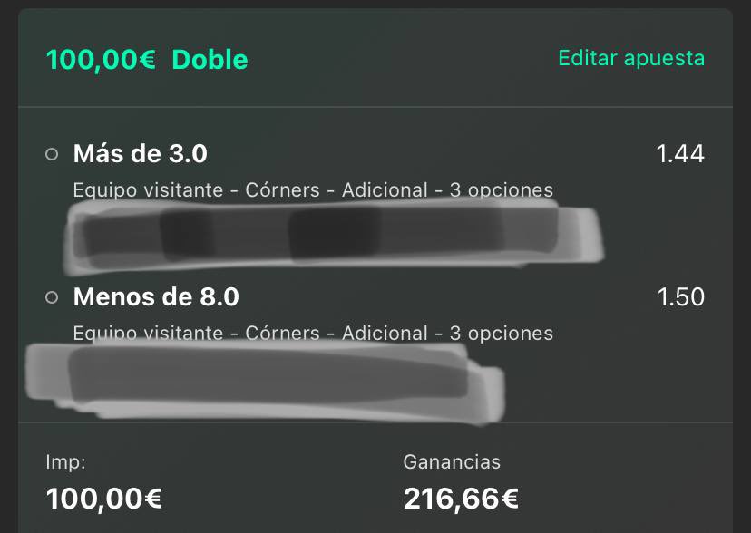 ☀️ BUENOS DÍAS ☀️ 

Hoy me gustaría tener un poquito de apoyo para soltar los pronósticos.

10 Likes ➡️ cuota 1.82
20 Likes ➡️ cuota 2.15
30 Likes ➡️ cuota 2.16

#apuestas #bettingtwitter #TeamParieur #betaway