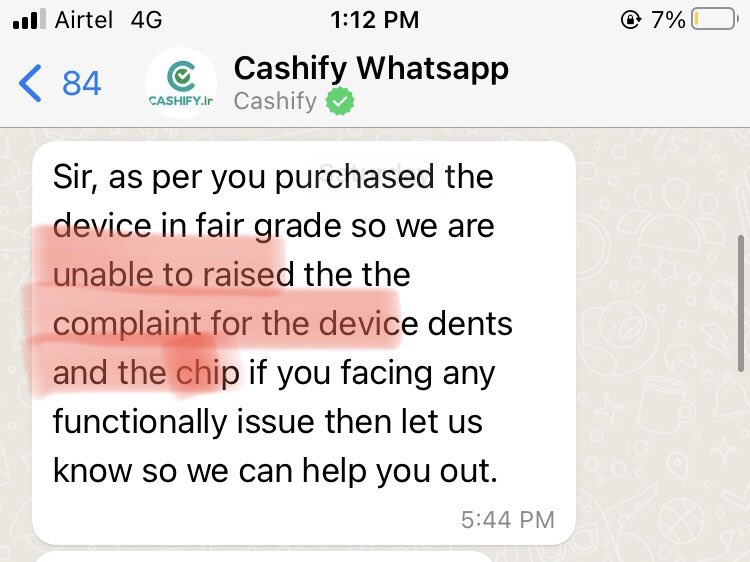 SdAbhishek_'s tweet image. @Cashify_ is a scam.
Received a damaged product, It’s been 3 days I’m trying to contact customer support.
1. Online support says visit store
2. Store says contact online support 
3. Again Online support says visit store.  It’s a complete scam.
#cashifyscam #onlinescam #scamalert
