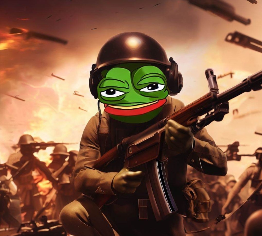 CryptoKing_2020's tweet photo. 🪖The PePes Killers are here to start the war 🪖 

⬇️⬇️⬇️⬇️⬇️⬇️⬇️⬇️⬇️⬇️

✅ AUDIT
✅️ CONTRACT RENOUNCE
✅ Great meme potential
✅ Telegram Community 8600 ➡️ https://t.co/Nm1TYNwcF5
✅https://t.co/uWlIK5mdbu
✅ NFT OpenSea: https://t.co/7wedoKHH2d

💥 TAX Buy 0% Sell 0% 💥 https://t.co/z4ACJ0cTDp