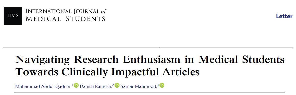 TheIJMS's tweet photo. In order to retain the clinical impact that can be achieved with their time and effort, #medicalstudents should be encouraged to repeat prior highly cited studies because they can provide a blueprint for students to follow.

https://t.co/JhcY5DsyIM https://t.co/MzlHg8CEnv