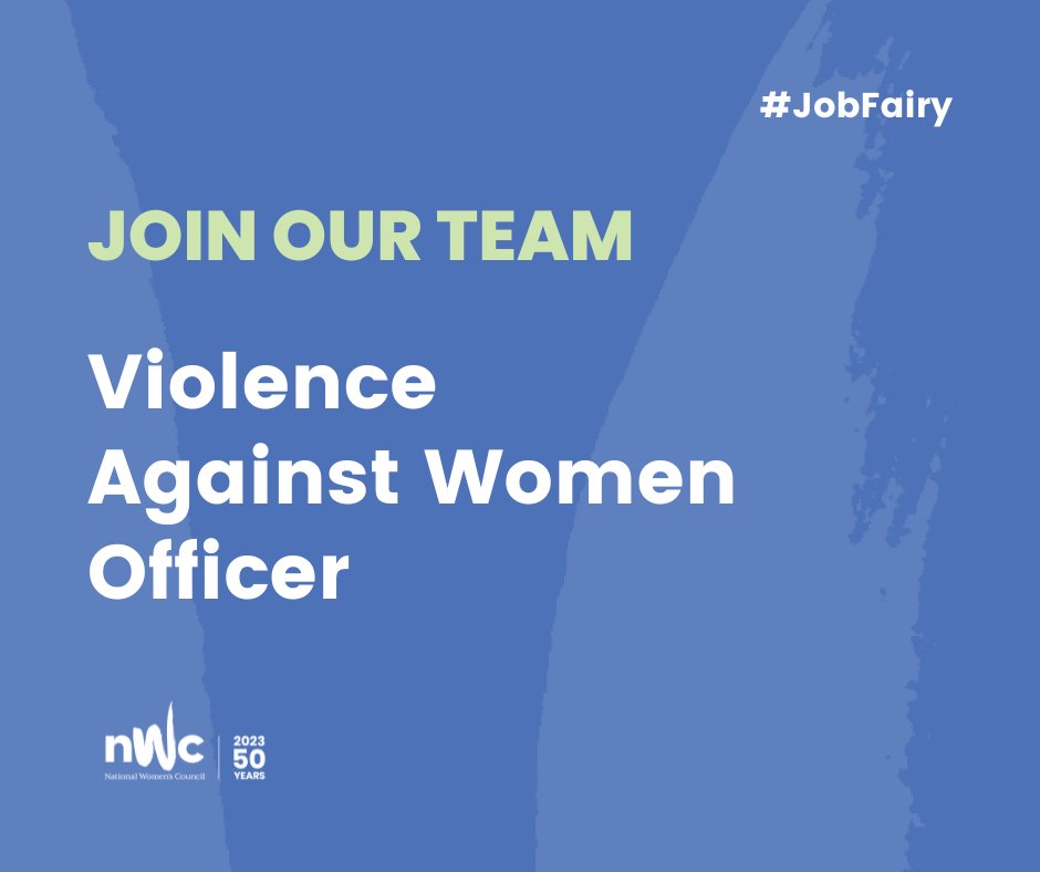 #JobFairy 🧚

We're a hiring a Violence against women (VAW) Officer is to support our goals in ending #genderbasedviolence and exploitation

Find out more and apply: nwci.ie/learn/article/…

#FeministJobs #FeministCareers