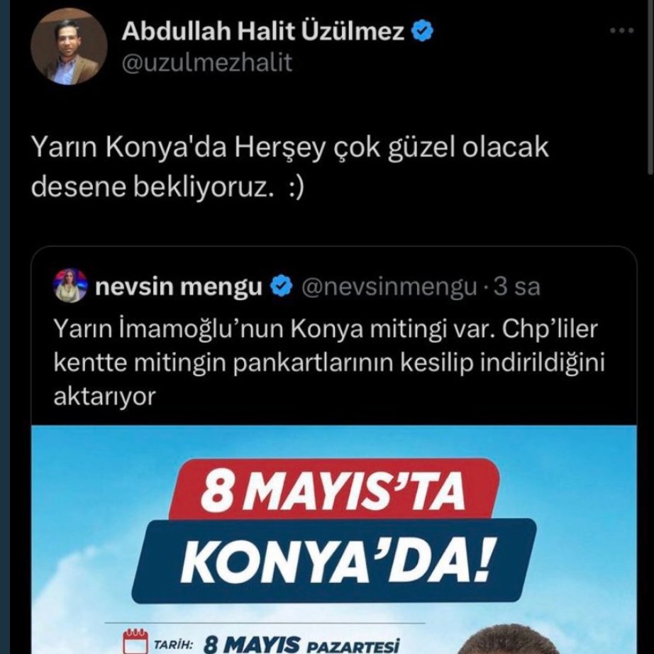 naciozturk51's tweet photo. Ekrem İMAMOĞLU Konya mitingi öncesi Kızılayın Konyadaki yöneticilerinin paylaşımları...
Kan satan.
Çadır satan.
Konserve satan.
KIZILAY'ın
UTANÇ !!! https://t.co/2R81vtVfeX