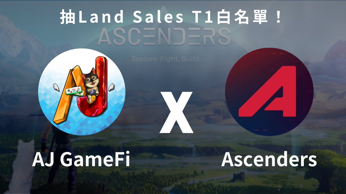 aiden_janice's tweet photo. AJ x @PlayAscenders

Raffle 3 T1 WL spots
抽獎任務:
1.Follow @aiden_janice &amp; @PlayAscenders
2.RT &amp; 🖤
3.tag 2 frds
4. Join https://t.co/N3emBUy2S6

⏰48hrs
⬇️項目介紹 https://t.co/Mb8UOC9Kg2