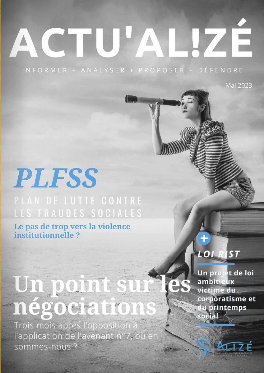 Toute l'équipe d'Alizé est heureuse de vous annoncer le retour de notre magazine en ligne l'Actu'Al!zé --> publuu.com/flip-book/link…

Une de nos priorités est de rendre l'information concernant notre profession séduisante et accessible aux kinésithérapeutes.