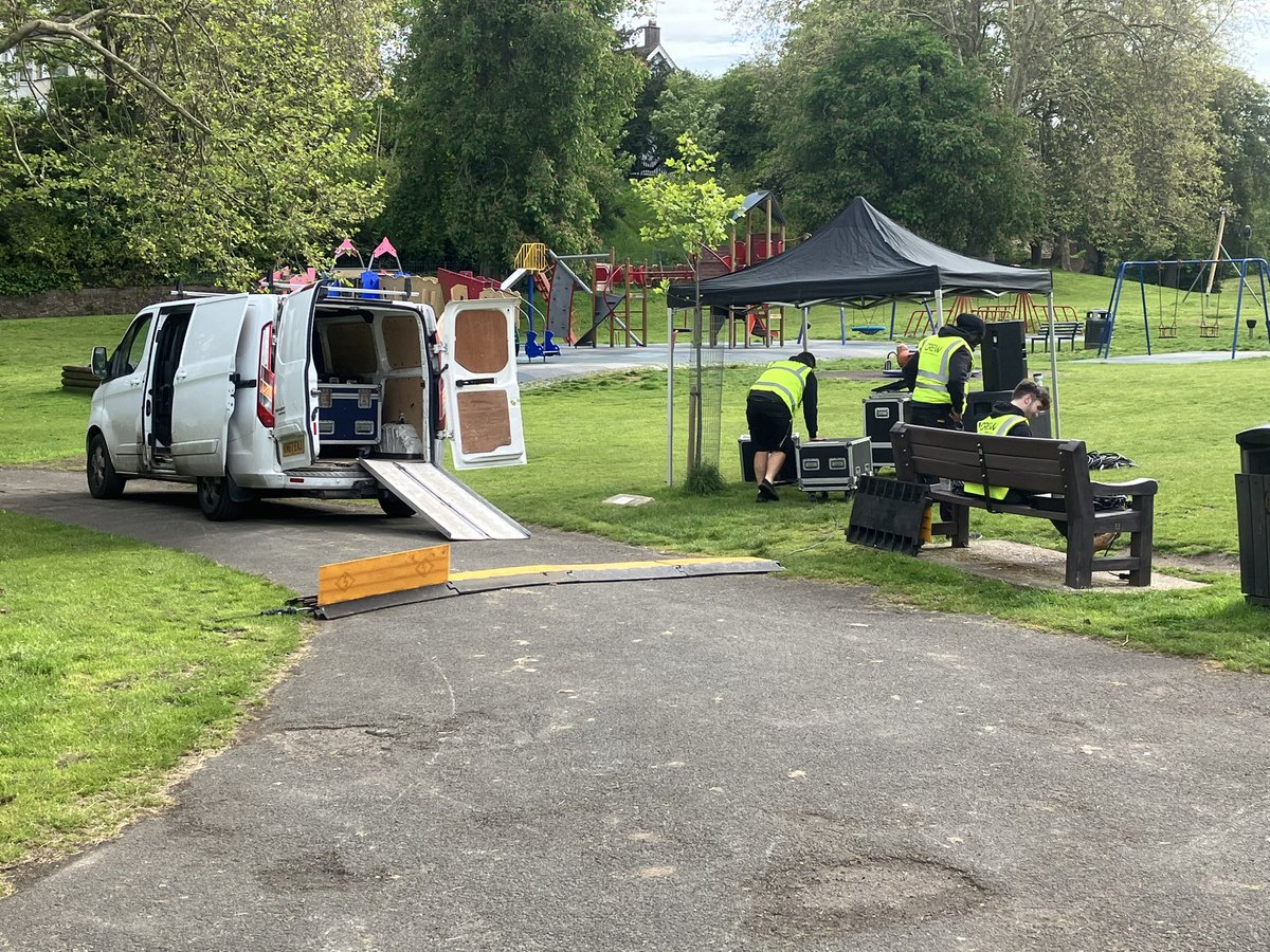 Good morning from the Riverside Community Big Local - we are in Grays Town Park getting ready for our Coronation Celebration!