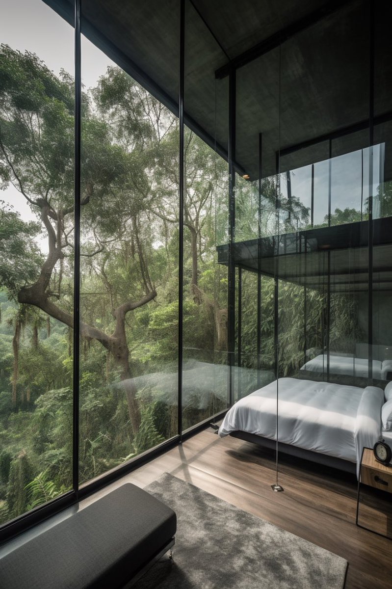 dxmid's tweet photo. 🌳🔳 #DXMID unveils a stunning #minimalhotel design nestled in #SriLanka's lush jungle! This #Coronation of minimal architectural marvels offers an immersive experience, blurring the lines between indoor and outdoor living. Embrace #nature with sleek, modern design! 🇱🇰🍃 #SLK AI https://t.co/4lVX8eeUcl
