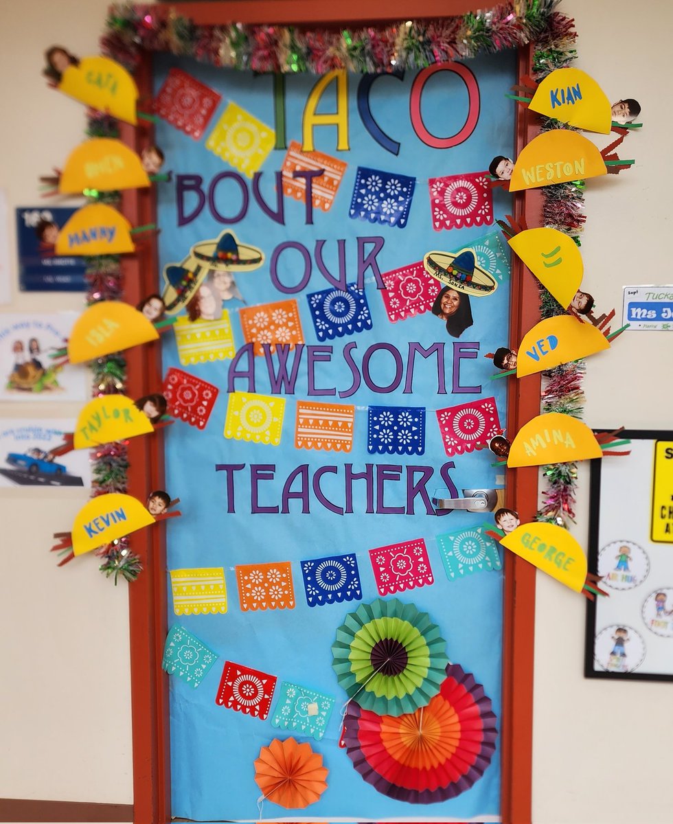 We were so surprised to see our classroom door decorated so beautifully by parents and PTA for teacher appreciation. #TuckahoeRocks #TuckahoeSchool @TuckahoeAP <a href="/BirotteJody/">Jody Birotte</a>