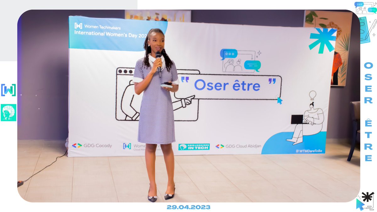 abjintech's tweet photo. [OSER ÊTRE📸] Retour en image sur l’événement du 29 avril en partenariat avec Women Techmakers Cloud Abidjan/Cocody.  

La suite des photos 🙋🏾‍♀️ https://t.co/tTrfWrAdIW