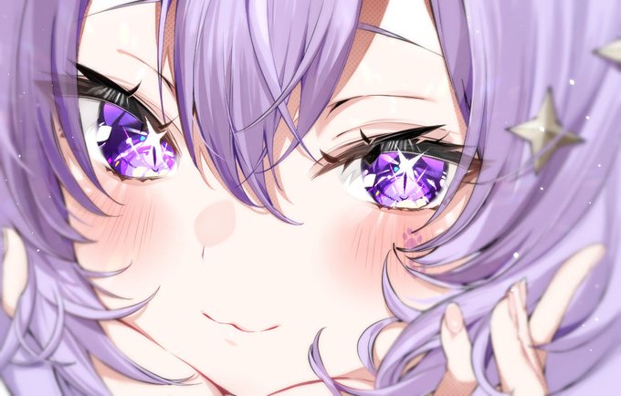 「特写 紫色の目」のTwitter画像/イラスト(人気順)