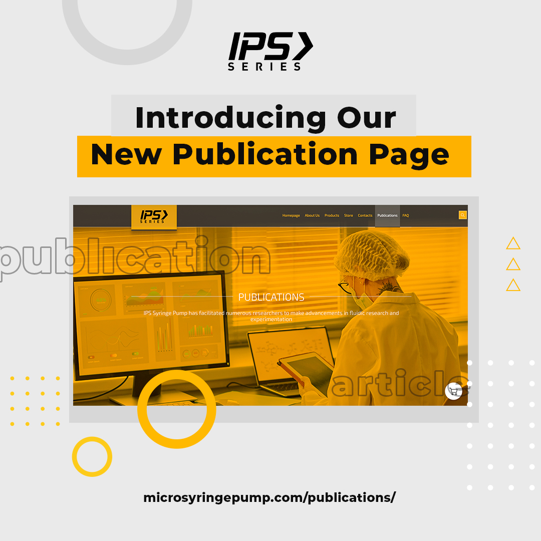 We're thrilled to announce the launch of our new publication page at microsyringepump.com/publications/ 🎉  #MicrosyringePump #PublicationPage #ScientificPapers #Research #ChemicalEngineering #Biochemistry