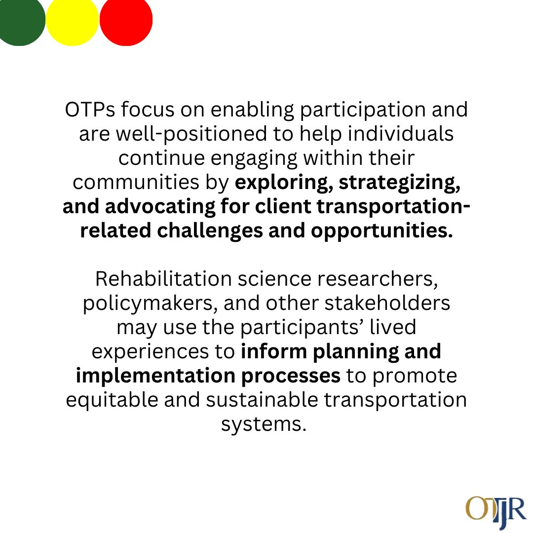 OTJRJournal's tweet photo. A study looking at transportation and #communitymobility in #SES diverse communities found components in which #OTPs could potentially aid in equitable transportation access
https://t.co/5nV5XvpiZs
#OT #OTresearch #ota #mobility #communityplanning #equity #OTlife #communOT https://t.co/0WOoc2v4rk