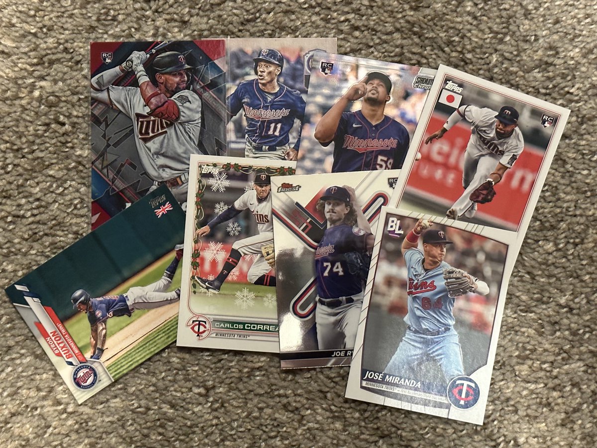 Here’s a little off day #MNTwins giveaway.

Duran, Ryan, and Lewis all had <a href="/Topps/">Topps</a> rookies last year.

RT for a chance to win this team set. Must be following to be eligible.