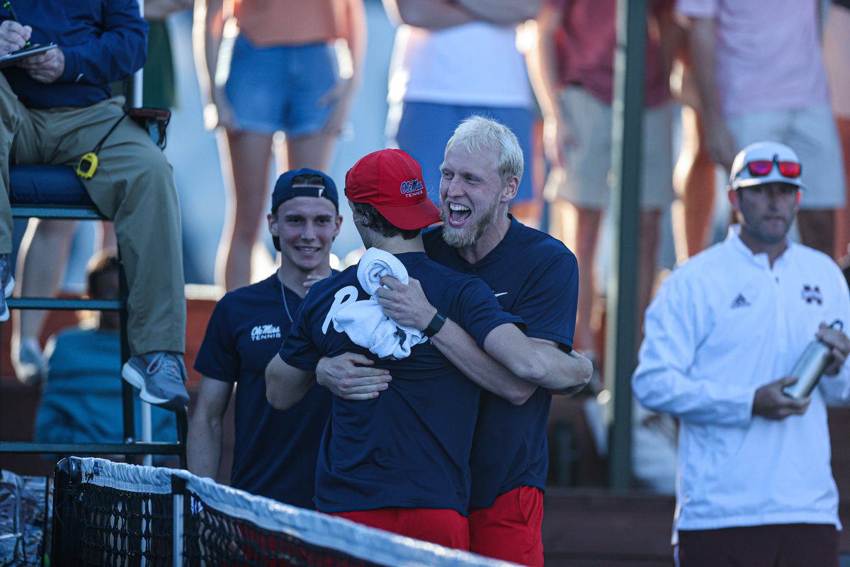 OleMissMTennis's tweet photo. This season was one to remember ❤️

Thank you to Rebel Nation for all the support! We are already looking forward to being back on the court for you next season! 

#HottyToddy https://t.co/qAj4TByTms