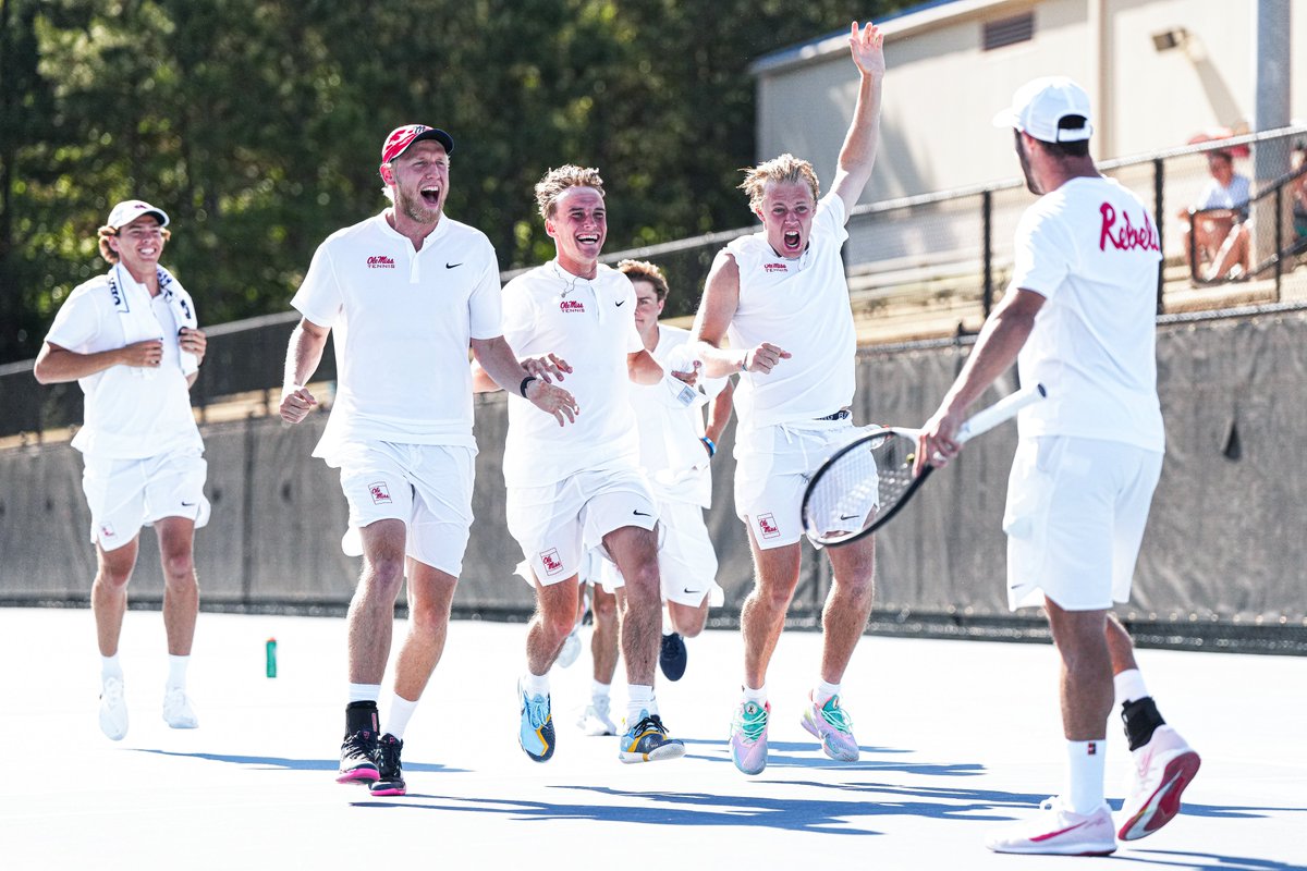 OleMissMTennis's tweet photo. This season was one to remember ❤️

Thank you to Rebel Nation for all the support! We are already looking forward to being back on the court for you next season! 

#HottyToddy https://t.co/qAj4TByTms