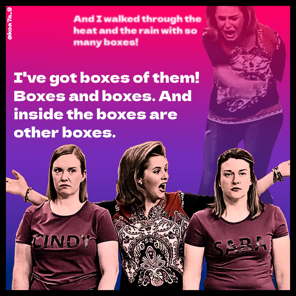 "I've got boxes of them! Boxes and boxes!"

This is one of the best scenes on "Get Krack!n", wherein Helen Bidou (the doppelgänger of <a href="/anneedmonds1/">Anne Edmonds</a>) has a breakdown while trying to sell her product ("Leggums") on the show.

(We ❤️ Helen!)

#Australia
#comedy